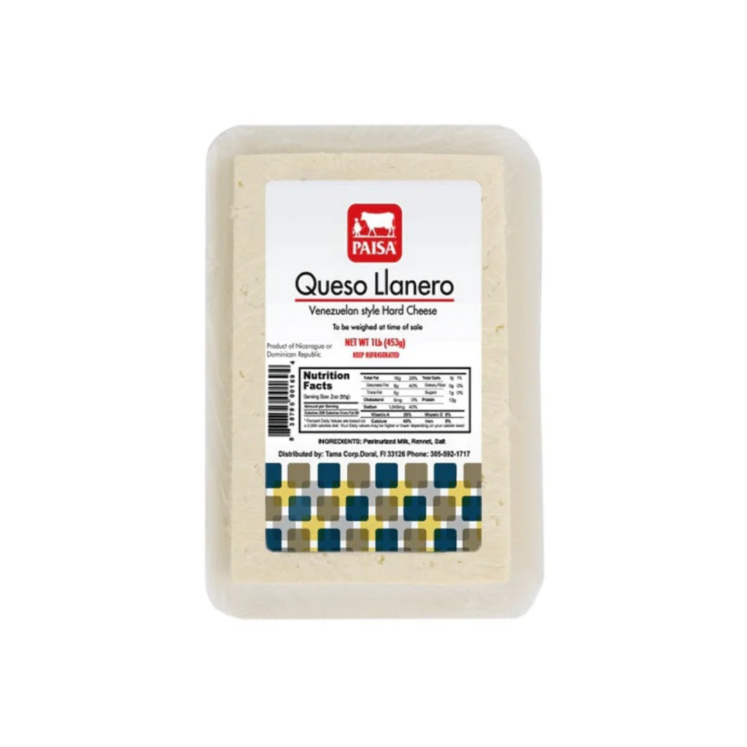 Paisa Queso Llanero porcion 18 x 2 lb