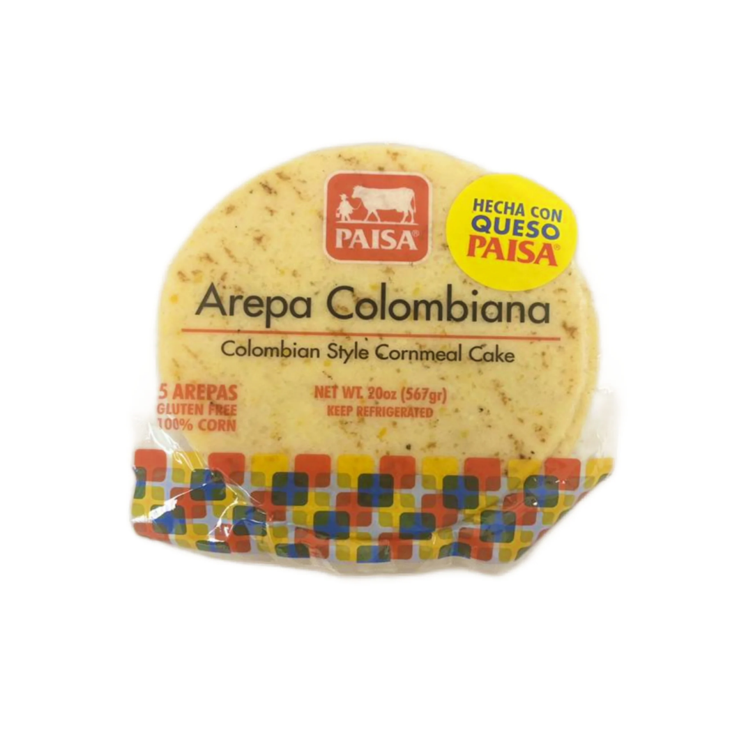 Paisa Arepa Colombiana con QUESO PAISA 12 x 20 oz