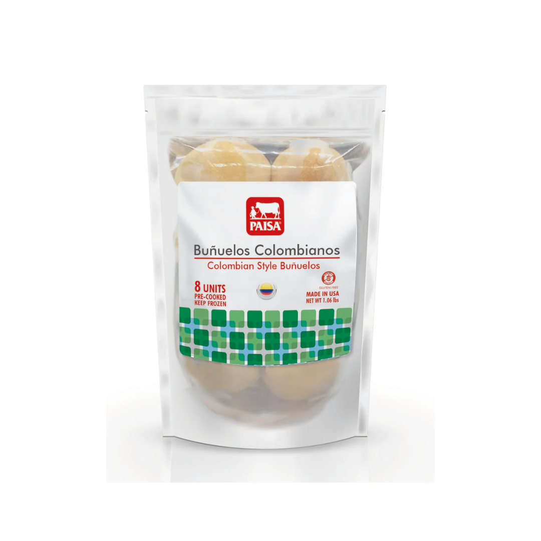 Paisa Bunuelos Colombianos Bolsa Retail pre-cooked 8 x 8 ea