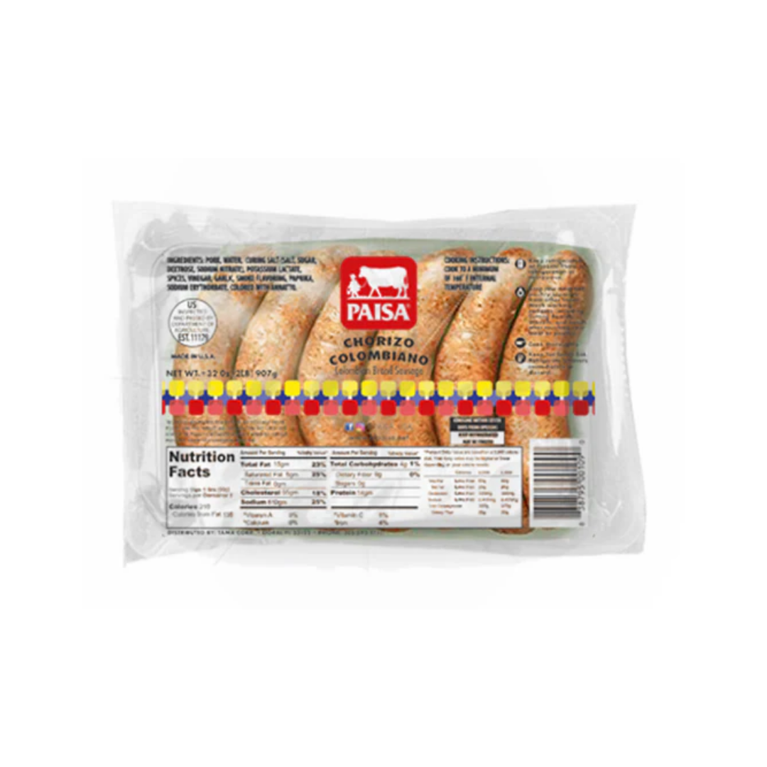 Paisa Chorizo Colombiano 12 x 1 lb