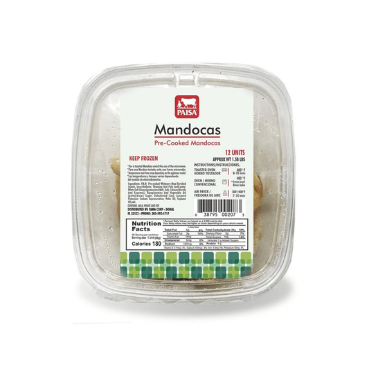 Paisa Mandocas pre-fritas 8 x 12 ea