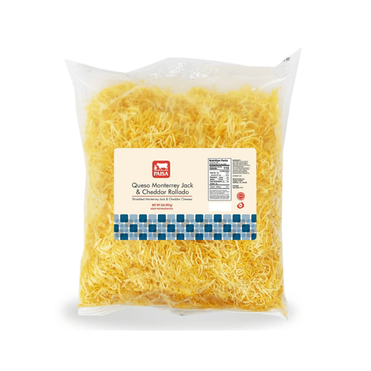 Paisa Shredded Cheddar & Monterey Jack 6 x 2 lb